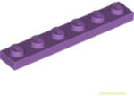 LEGO® Alkatrészek (Pick a Brick) Közepes levendula 1X6 Lapos Elem 4649745 (4649745)