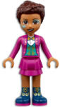 LEGO® Minifigurák Friends Andrea - Magenta Jacket and Skirt, Dark Blue Boots frnd467 (frnd467)