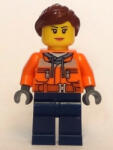 LEGO® Minifigurák Teher Terminál Dolgozó - Nő, Sötétkék nadrágban cty0798 (cty0798)