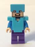 LEGO® Minifigurák Steve Azúrkék Páncélban (Minecraft) min020 (min020)