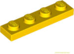 LEGO® Alkatrészek (Pick a Brick) Sárga 1X4 Lapos Elem 371024 (371024)