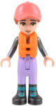 LEGO® Minifigurák Friends Capt. Maxine - Lavender Sailing Outfit, Coral Cap, Orange Life Jacket frnd547 (frnd547)