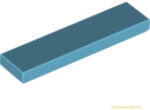 LEGO® Alkatrészek (Pick a Brick) Közepes azúr 1X4 Csempe 4624705 (4624705)