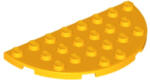 LEGO® Alkatrészek (Pick a Brick) Világos narancssárga 4x8 Félkör Lapos Elem 6176303 (6176303)