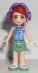 LEGO® Minifigurák Friends Mia Minifigura, kék top, zöld szoknya, lila fejhallgató frnd080 (frnd080)