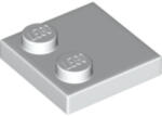 LEGO® Alkatrészek (Pick a Brick) Fehér 2x2 Lapos Elem 2 Gombbal 6218822 (6218822)