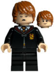 LEGO® Minifigurák Ron Weasley - Gryffindor Robe Clasped, Black Medium Legs, Sleeping / Awake hp416 (hp416)