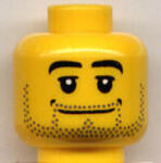 LEGO® Alkatrészek (Pick a Brick) Széles Mosolyú Borostás Fej 3626bpb0173 (3626bpb0173)