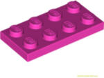 LEGO® Alkatrészek (Pick a Brick) Sötét rózsaszín 2x8 lap 6056263 (6056263)
