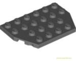LEGO® Alkatrészek (Pick a Brick) Sötét Kékesszürke 4x6 Vágott, Lapos Elem 4521572 (4521572)