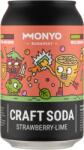 MONYO Craft Soda alkoholmentes szénsavas kraft üdítőital eperrel és lime-mal 0, 33 l