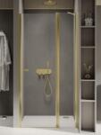 NEW TRENDY New Soleo Light Gold uși de duș 90 cm înclinabilă auriu luciu/sticlă transparentă D-0482A (D0482A)