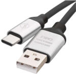 EMOS EMOS SM7025BL, Töltő- és adatkábel USB-A 2.0 / USB-C 2.0, 1 m, fekete (SM7025BL)