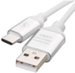 EMOS EMOS SM7025W, Töltő- és adatkábel USB-A 2.0 / USB-C 2.0, 1 m, fehér (SM7025W)