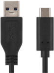 EMOS EMOS SM7021BL, Töltő- és adatkábel USB-A 3.0 / USB-C 3.1, 1 m, fekete (SM7021BL)