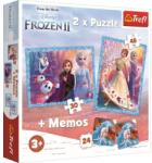Trefl Puzzle Trefl 2 in 1 Disney Frozen II - Tinutul misterios, 78 piese Puzzle