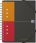 Oxford Agenda Oxford International Meeting Book, A5+, 80 file, coperta PP, file pre-perforate, 3 clape pe coperta, gri, patratele 100102104