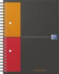 OXFORD Agenda Oxford International Notebook, A5+, 80 file, coperta rigida, gri, patratele OX101849