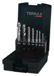 Terrax menetfúró készlet gépi M3-12 HSSE Co5 csavart hornyú (A245058ETX)