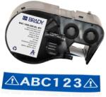 Brady M4C-1000-595-BL-WT / 170836, 25.40 mm x 7.62 m, Vinil, text alb / fundal albastru