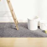 vidaXL Неплъзгаща се поларна материя за художници 25 м 180g/m2 Grey (4106133)
