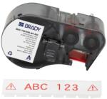 Brady M4C-750-595-WT-RD / 170831, 19.05 mm x 7.62 m, Vinil, text rosu / fundal alb