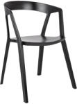 King Home Vibia Polipropilén Karfás Szék Fekete Matt (KHM-210-APP.BLACK)