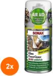 SONAX Set 2 x Solutie pentru Curatarea Instalatiei de Aer Conditionat, Green Lemon, 150 ml, Sonax (DEM-2xMDR-323400)