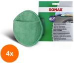 SONAX Set 4 x Burete din Microfibre pentru Suprafete din Plastic, Sonax (DEM-4xMDR-417200)