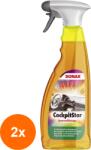 SONAX Set 2 x Solutie pentru Curatarea Suprafetetelor din Plastic, Star, 750 ml, Sonax (DEM-2xMDR-249400)