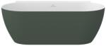 RAVAK FREEDOM W II TEC 1700x870 mm fehér/grey green akrilkád falhoz, króm lefolyóval CC71200000 (CC71200000)