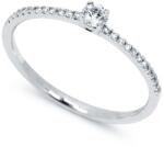 Eljegyzési Gyűrű Cecile 3mm Gyémánt Köves Arany 14K (cecile-3-gyémánt)