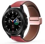 Samsung Galaxy Watch6 / Watch6 Classic okosóra szíj - Dux Ducis YA - piros bőr szíj (20 mm) - graffistore