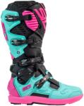 SIDI Crossfire 3 SRS motoros csizma fekete-mentazöld-rózsaszín