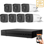 Hikvision 5 megapixeles 7 csőkamerás rendszer 40 méter látótávolsággal