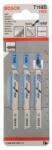 Bosch Fűrészlap dugattyús fűrészhez T 118 B BfM (3 db) 2608631673 (2608631673)
