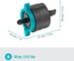 GARDENA Micro Drip System szabályozható végcsepegtető, nyomáskiegyenlítő (13304-20)