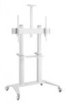 TECHLY ICA-TR49W gurulós padlóállvány 70-120" LCD/LED kijelzőhöz, fehér (8059018362183)