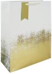 Eurowrap ajándéktasak (33x45, 5x15 cm)fehér-arany átmenetes (5) (35377-1WC)