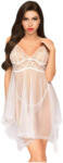Penthouse Naughty Doll - csipke ruha és tanga (fehér) (4061504006291) - pleasure4you