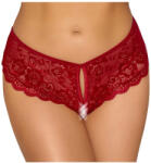 Cottelli Collection - nyitott csipke bugyi (piros) (23109703031) - pleasure4you