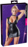 Cottelli Collection - ujjatlan, fényes party ruha (fekete) (27158481031) - pleasure4you