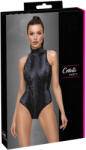 Cottelli Collection Party - kigyóbőr mintás body (fekete) (26431111031) - pleasure4you