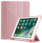  LEATHER Flip tok Apple iPad 9.7 (2018/2017) / iPad Air (1/2) rózsaszín