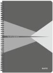 Leitz Spirálfüzet, A4, vonalas, 90 lap, PP borító, LEITZ "Office", szürke (E44960085) - fiorex