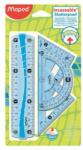 Maped Vonalzókészlet, kicsi, műanyag, hajlítható, 4 darabos, MAPED "Flex (IMA244069) - fiorex
