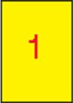 APLI Etikett, 210x297 mm, színes, APLI, sárga, 100 etikett/csomag (LCA11838) - fiorex