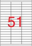 APLI Etikett, univerzális, 70x16, 9 mm, APLI, 5100 etikett/csomag (LCA1294) - fiorex