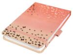 Sigel Jegyzetfüzet, exkluzív, 110x79 mm, pontrácsos, 79 lap, keményfedeles, SIGEL "Jolie" Butterfly Confetti Peach (SIJN346) - fiorex