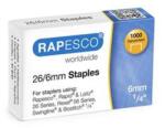 Rapesco Tűzőkapocs, 26/6, horganyzott, RAPESCO - 1000db (IRS11661Z3)